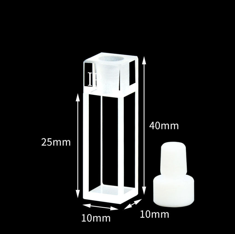 IR-Quarzküvetten mit PTFE-Stopfen, 4 klare Fenster