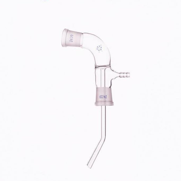 105° Destillieradapter mit Vakuumentnahme und langem Stiel Laborxing