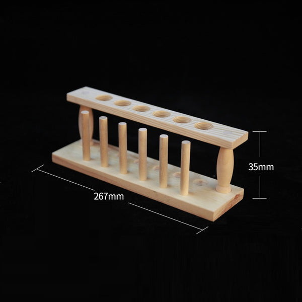Wooden test tube stand, Diameter 21 mm, slots 6 to 12 Laborxing