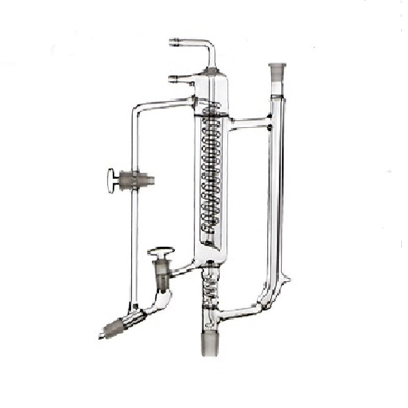 Reflux distillation head with Dimroth spiral