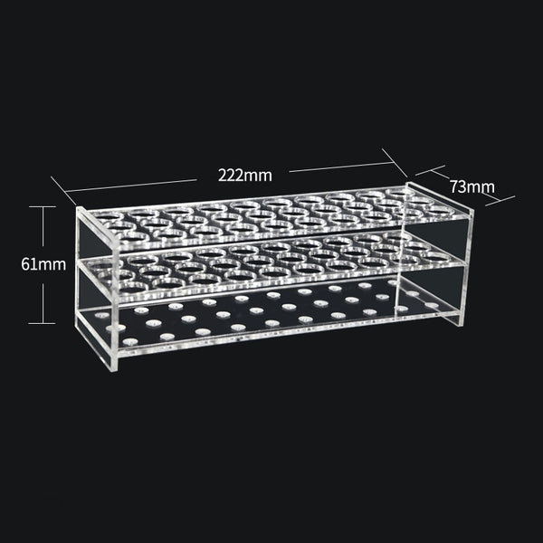 30 emplacements Support pour tubes à essai, plexiglas Laborxing