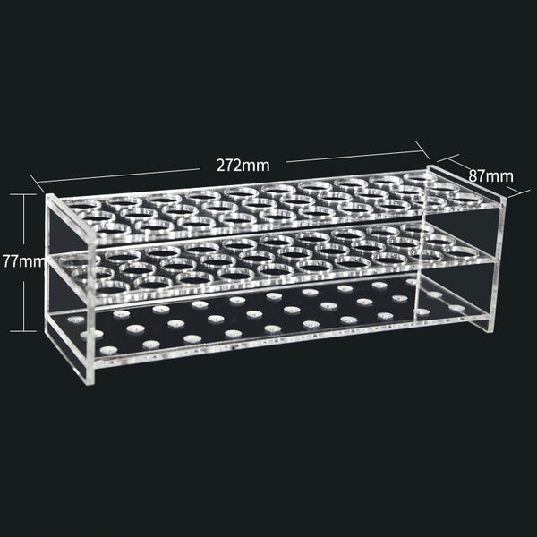 30 compartimentos Suporte para tubo de ensaio, plexiglass Laborxing