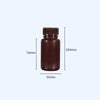 Wide mouth bottles with screw cap, Plastic PP ,brown, capacity 8 ml to 1000 ml Laborxing