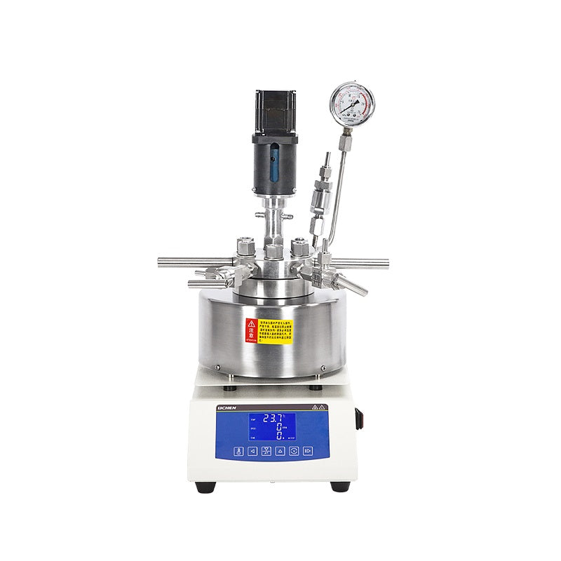 High pressure reactor with electric stirrer, capacity 50 to 500 ml