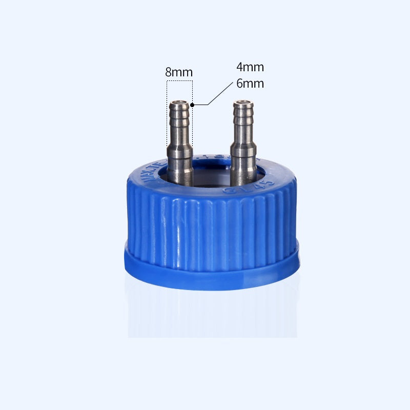 GL45 screw cap with multiple distributor for HPLC bottles