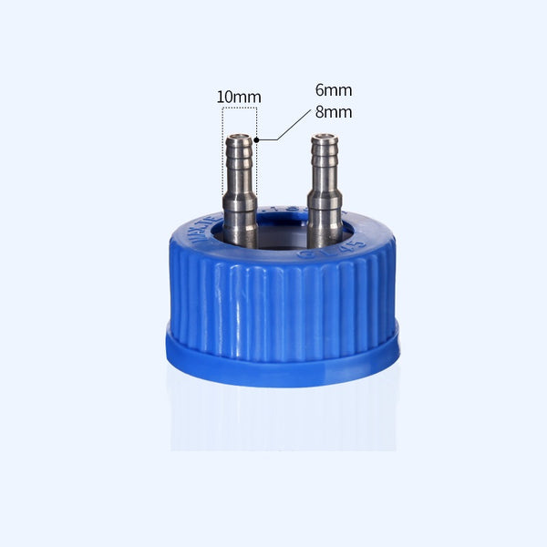 Tapón rosca GL45 con distribuidor múltiple para frascos HPLC Laborxing