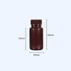 Wide mouth bottles with screw cap, Plastic PP ,brown, capacity 8 ml to 1000 ml Laborxing