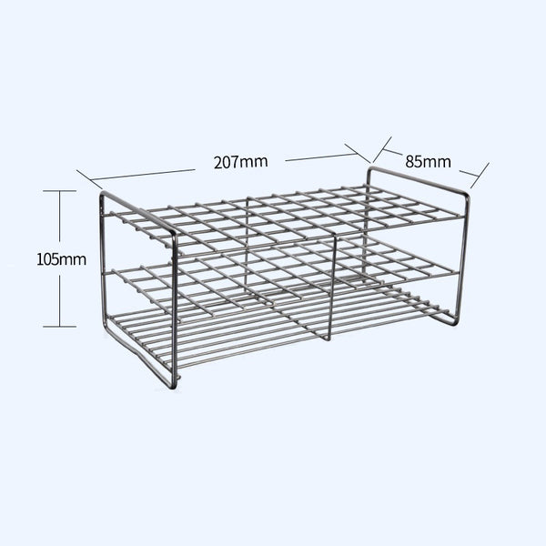 50 slots Test tube stand, stainless steel Laborxing