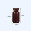 Wide mouth bottles with screw cap, Plastic PP ,brown, capacity 8 ml to 1000 ml Laborxing