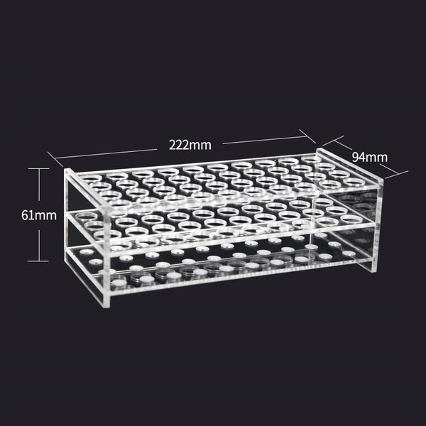 40 slots Test tube stand, plexiglass Laborxing