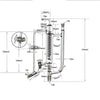 Cabeça de destilação de refluxo com espiral Dimroth Laborxing