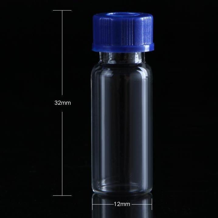 100 pcs/pack, Sample vials with thread and screw cap, 2 ml to 4 ml