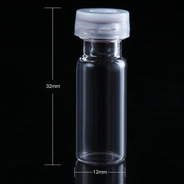 100 uds./paquete, viales de muestra con anillo a presión y tapa, de 2 ml a 4 ml Laborxing