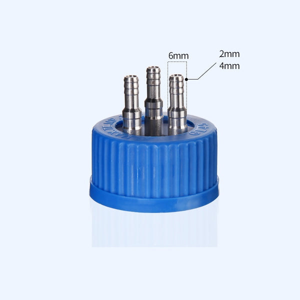 GL45 screw cap with multiple distributor for HPLC bottles Laborxing