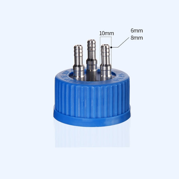 Tapón rosca GL45 con distribuidor múltiple para frascos HPLC Laborxing