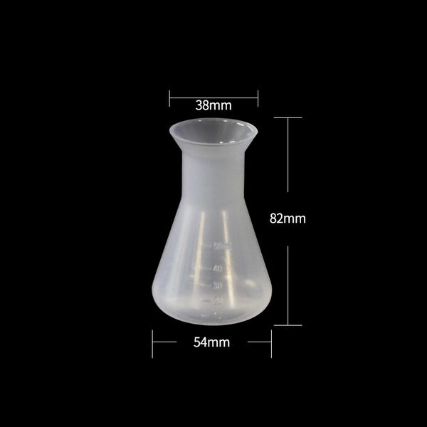 Matraz Erlenmeyer, Plástico PP, capacidad 50 ml a 2.000 ml Laborxing