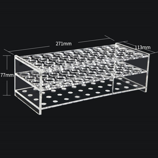 40 slots Test tube stand, plexiglass Laborxing