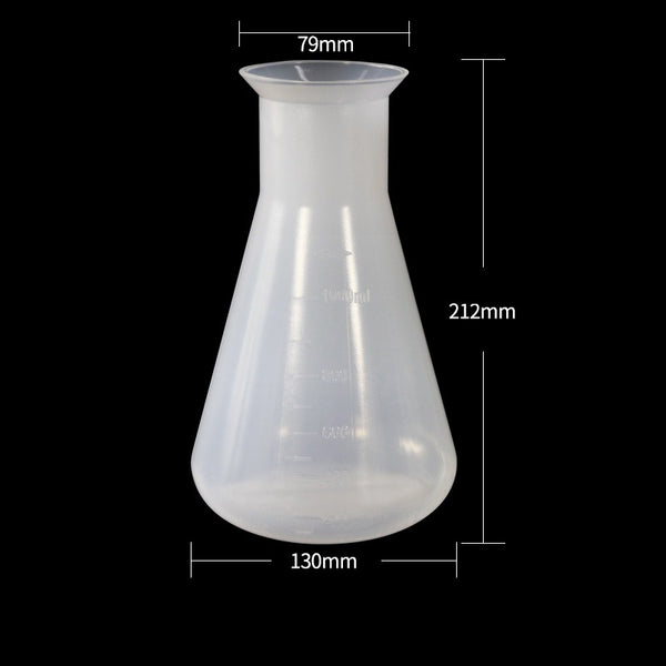 Erlenmeyer flask, Plastic PP, capacity 50 ml to 2.000 ml Laborxing