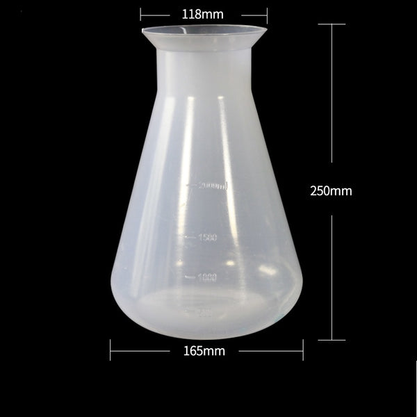 Matraz Erlenmeyer, Plástico PP, capacidad 50 ml a 2.000 ml Laborxing