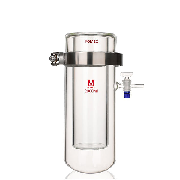 Vakuumsublimationsgerät mit seitlichem Hahn, Fassungsvermögen 250 bis 2.000 ml Laborxing