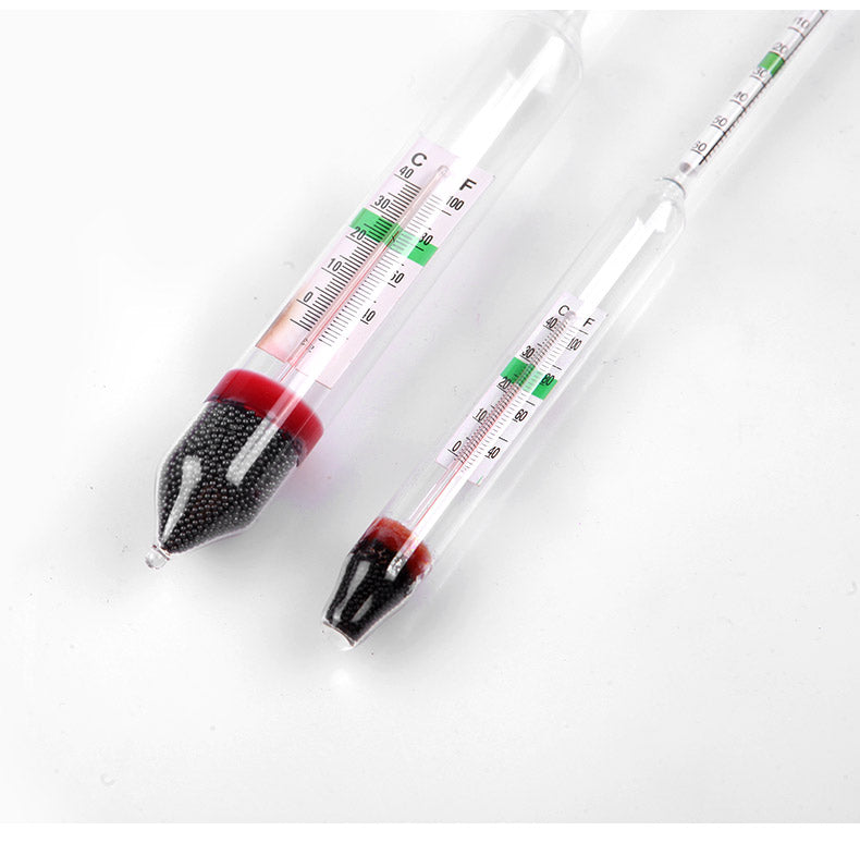 Hydrometers for salt and brine, with thermometer | Laborxing