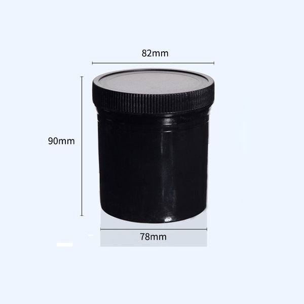 Wide-neck jar , Plastic HDPE, black, capacity 100 ml to 500 ml Laborxing