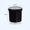 Wide-neck jar , Plastic HDPE, black, capacity 100 ml to 500 ml Laborxing