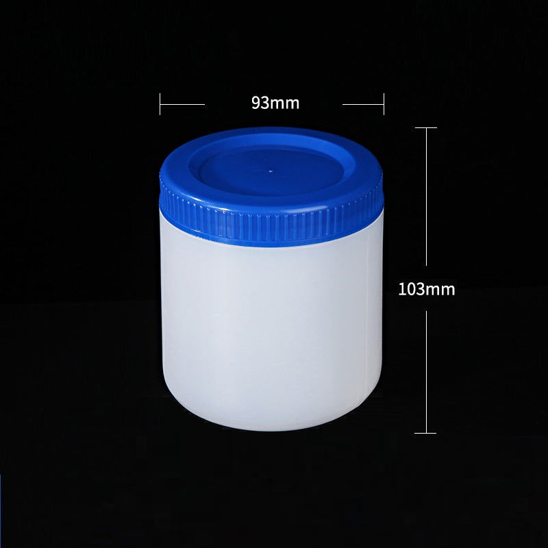 Wide-neck jar, plastic HDPE, capacity 250 ml to 1.000 ml