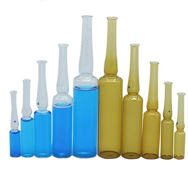 Ampollas, vidrio transparente y vidrio marrón, capacidad de 1 a 20 ml Laborxing