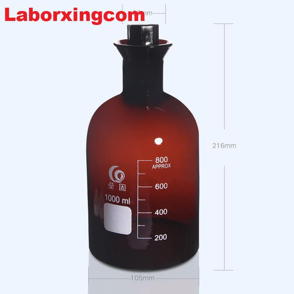Frasco Bod, vidrio marrón, de 125 ml a 1.000 ml Laborxing