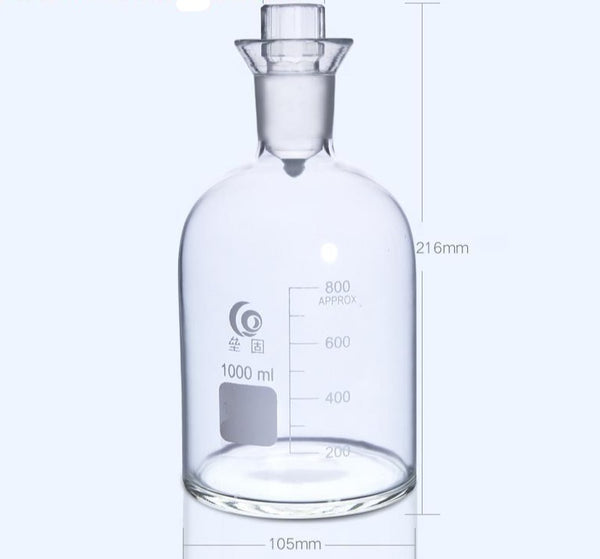Frasco DBO, vidrio transparente, de 125 ml a 1.000 ml Laborxing