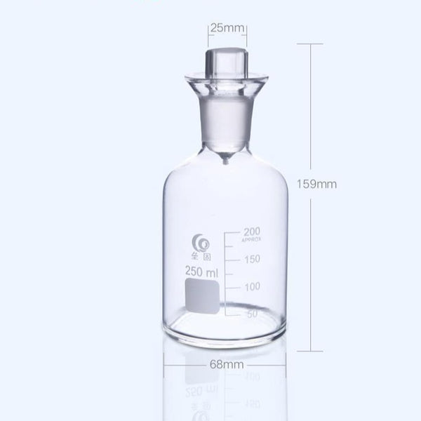 Frasco DBO, vidrio transparente, de 125 ml a 1.000 ml Laborxing
