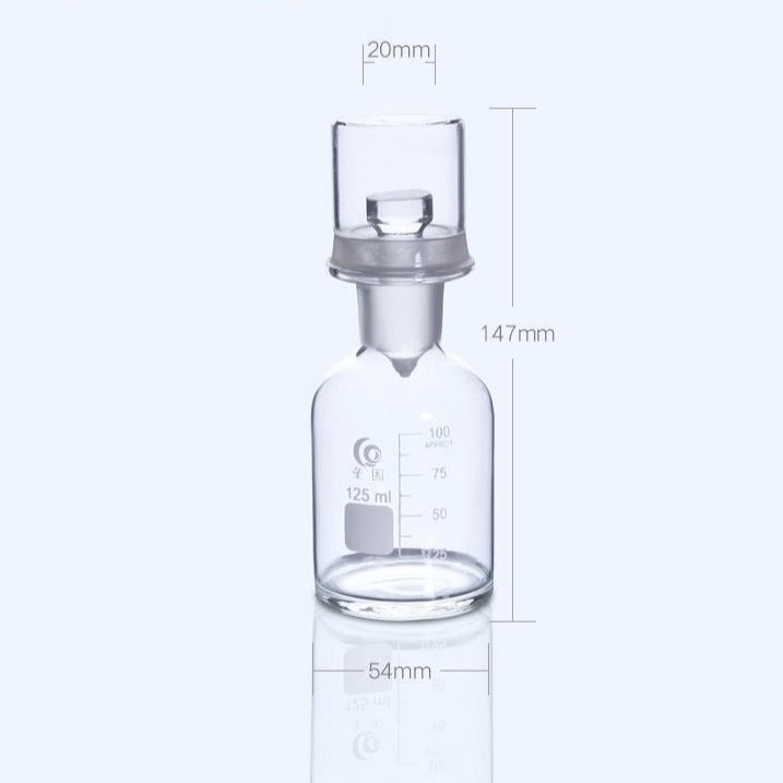 Bod bottle with cover, clear glass, 125 ml to 1.000 ml Laborxing