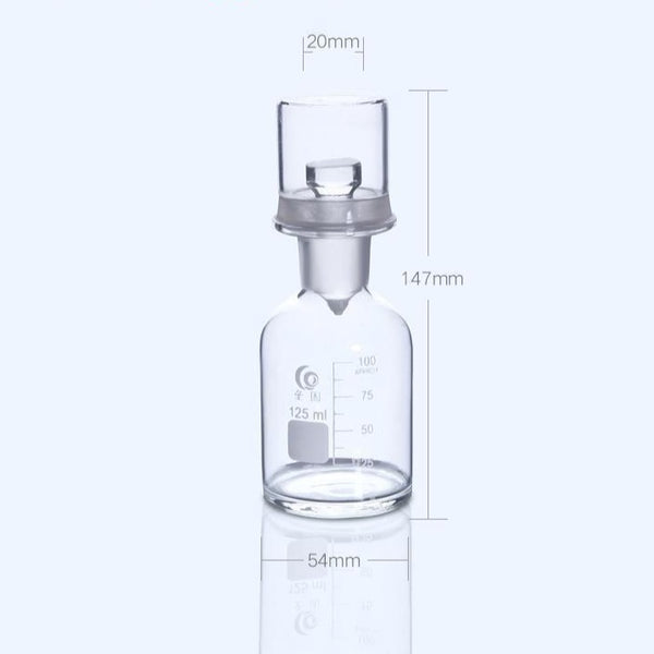 Bodflasche mit Deckel, Klarglas, 125 ml bis 1.000 ml Laborxing