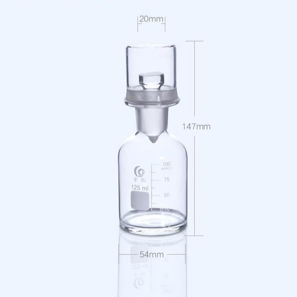 Bod bottle with cover, clear glass, 125 ml to 1.000 ml Laborxing