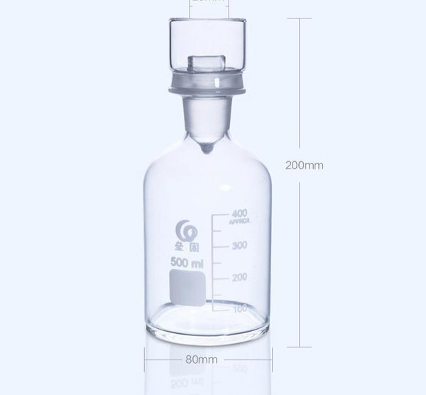 Bod Bottle con coperchio, vetro trasparente, da 125 ml a 1.000 ml Laborxing