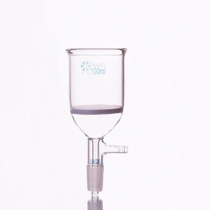 Nutsche filter with frit, joint and hose connector, | Laborxing