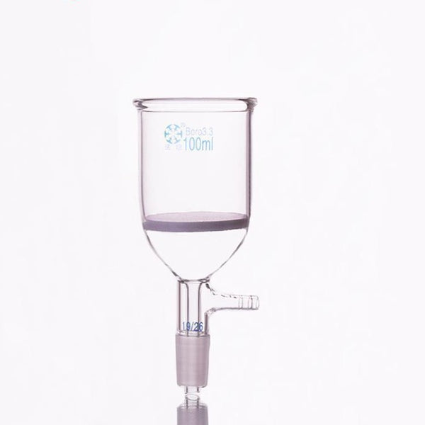Filtro Nutsche con frita, junta y conector de manguera, 50 ml a 250 ml Laborxing