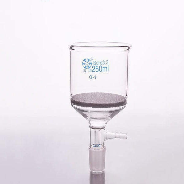 Filtro Nutsche con frita, junta y conector de manguera, 50 ml a 250 ml Laborxing