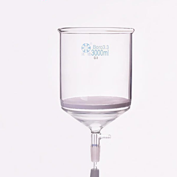 Filtro Nutsche con frita, junta y conector de manguera, 500 ml a 3.000 ml Laborxing