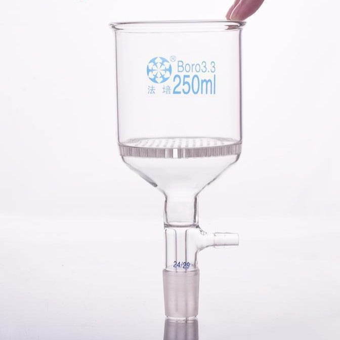 Buechner funnel with joint, slit-sieve and hose connector, 50 ml to 2.000 ml