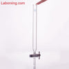 Columna de cromatografía con borde rebordeado y llave de PTFE sin frita Laborxing