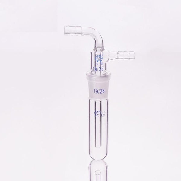 Cold trap with joint and hose connector, length 200 to 400 mm Laborxing