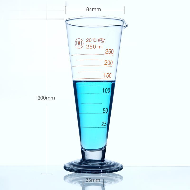 Conical measuring beaker,graduated, 5 ml to 2.000 ml