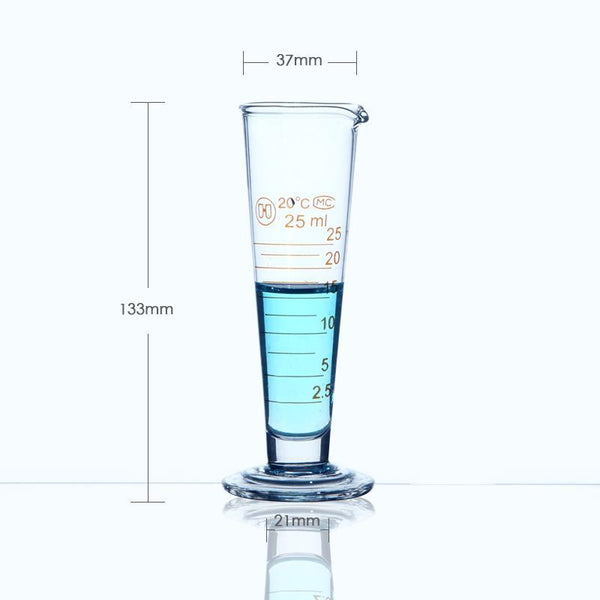 Copo medidor cônico, graduado, 5 ml a 2.000 ml Laborxing