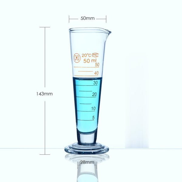 Konischer Messbecher, graduiert, 5 ml bis 2.000 ml Laborxing