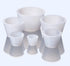 Mangas cônicas de silicone para filtração a vácuo, 6 em 1. Laborxing