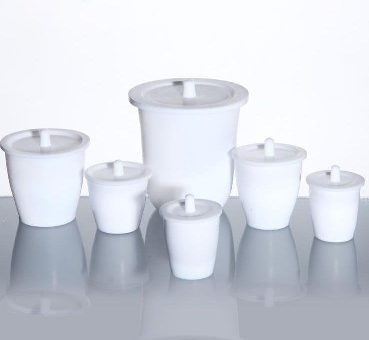 Crucible with cover, PTFE, 20 ml to 250 ml