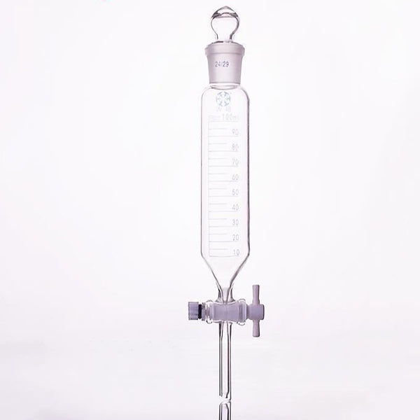 Embudo de decantación cilíndrico con llave de PTFE, graduado, capacidad de 50 ml a 1.000 ml Laborxing
