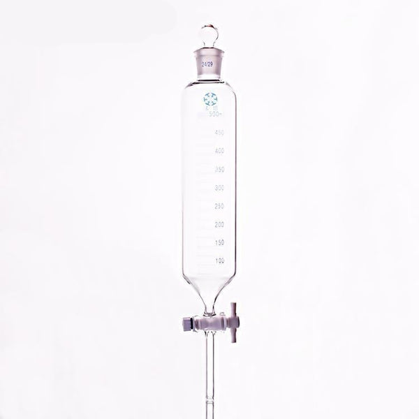 Embudo de decantación cilíndrico con llave de PTFE, graduado, capacidad de 50 ml a 1.000 ml Laborxing